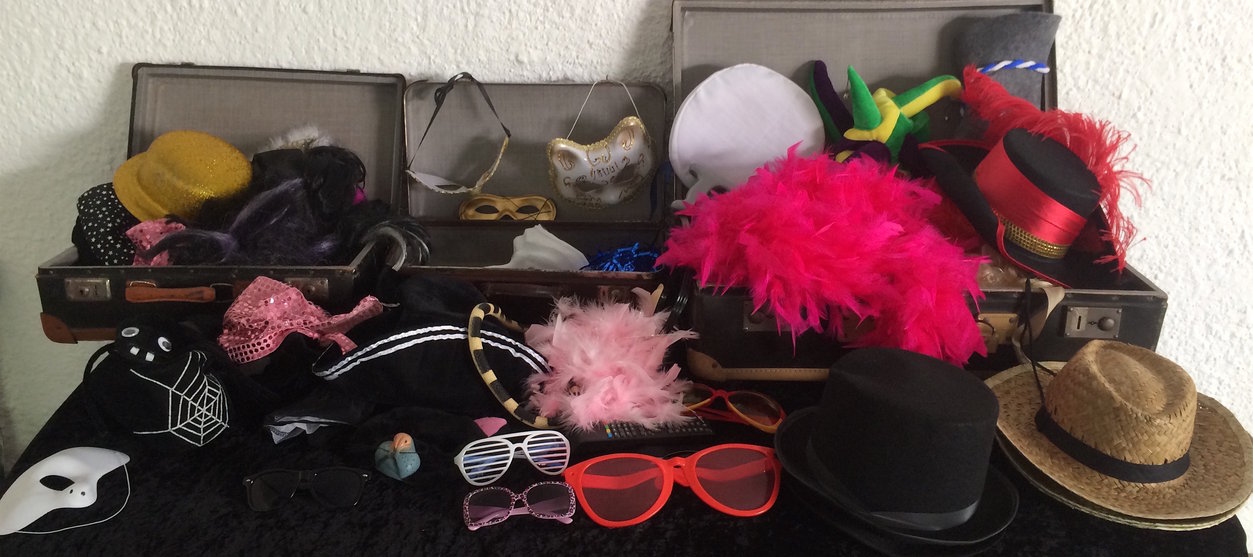 Verkleidung, Requisiten, Attraktion, Firmenevent mit Fotobox